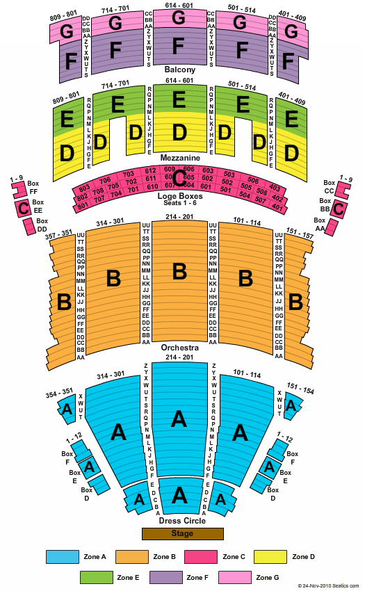 State Theatre Seating Chart Keybank