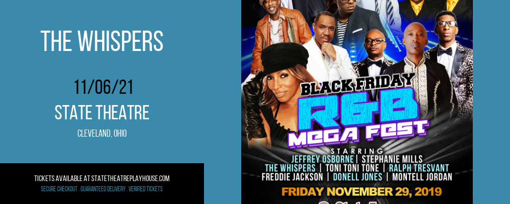 The Whispers & Jeffrey Osborne at State Theatre tickets The Whispers & Jeffrey Osborne at State Theatre