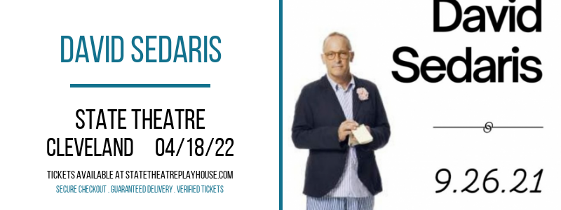 David Sedaris at State Theatre tickets David Sedaris at State Theatre