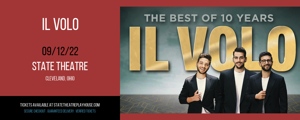 Il Volo [CANCELLED] at State Theatre